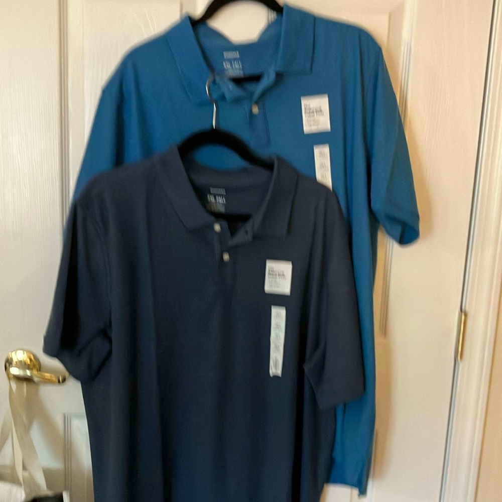 Sonoma Men's Short Sleeve Polo Shirts - Blue and Navy